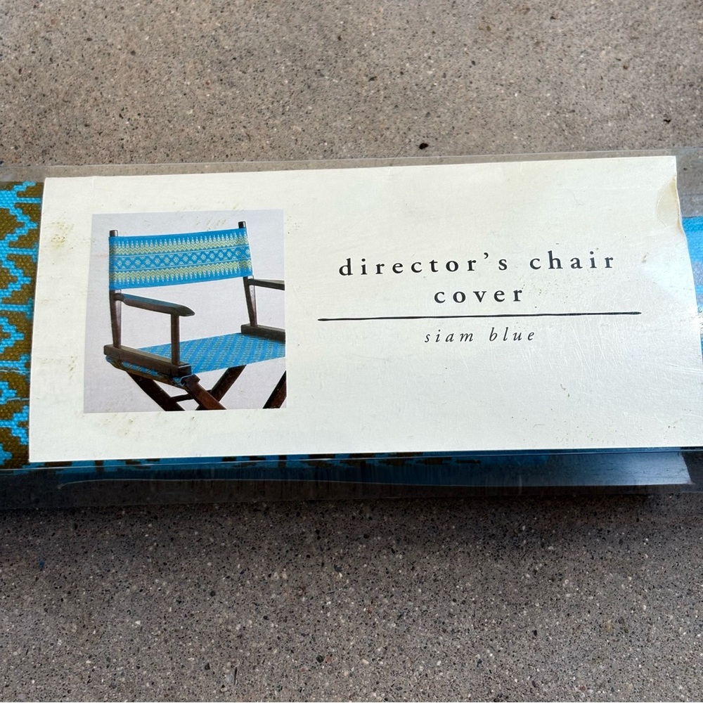 Pier 1 Imports Director's Chair Cover Siam Blue